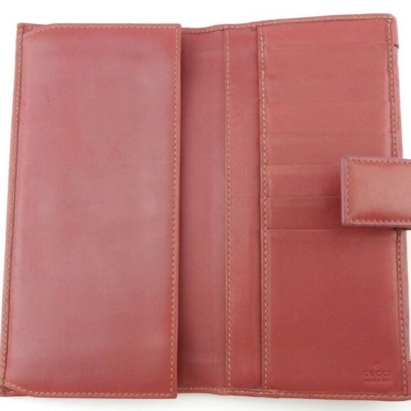 Gucci Long Wallet Gucci Shima Pink Leather Auth USED E1637 - Picture 6 of 9